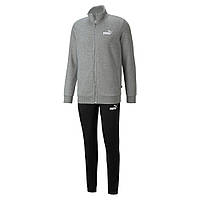 Костюм спортивний Puma Clean Men's Tracksuit 585841 03 (сірий, бавовна, теплий, фліс, логотип пума)