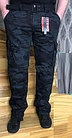 Мужские камуфляжные джинсы джогеры прямого кроя