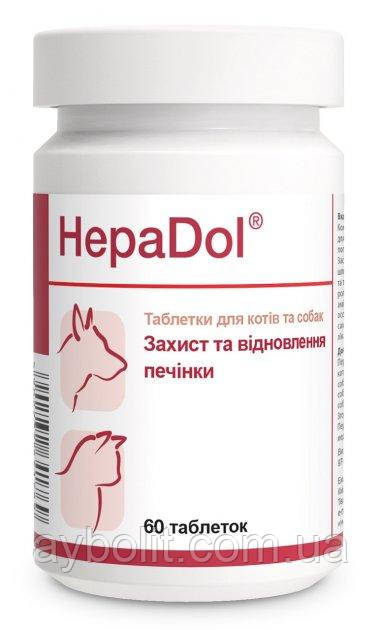 Добавка для печінки для собак і кішок Гепадол Dolfos Hepadol 60 табл., фото 1
