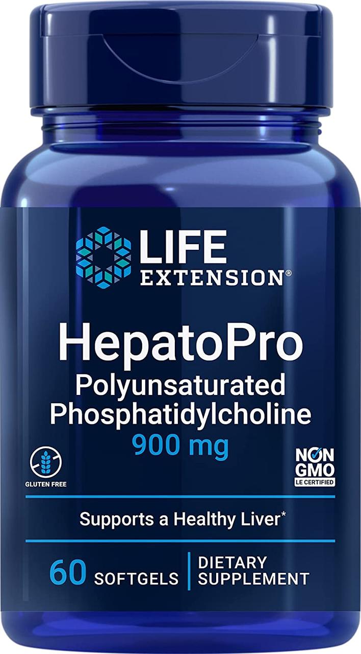 Life Extension HepatoPro / Фосфатидилхолін підтримка печінки 900 мг 60 капсул