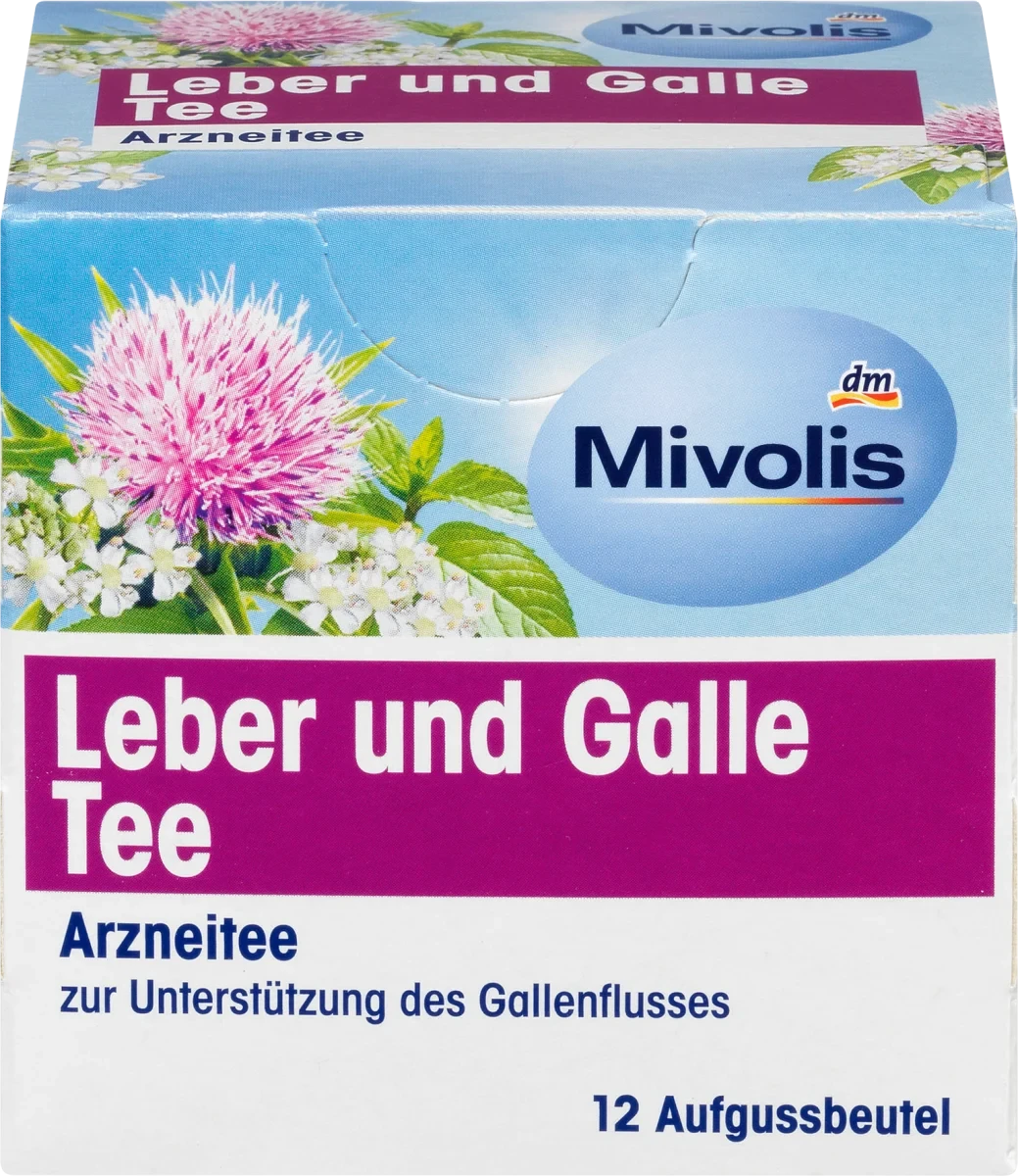 Лікувальний чай з фенхелем та анісовим кмином Mivolis Leber und Galle Tee, 24 гр