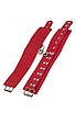 Оковы Leather Restraints Leg Cuffs, Red, фото 2