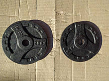 Гантелі металеві розбірні Зевс 2 по 46.5 кг Гантелі, гирі, штанги та диски на замках, фото 3
