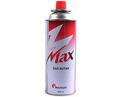 Газ MaxSun 420ml/220gr Газовий балон зима-літо (Червоний)