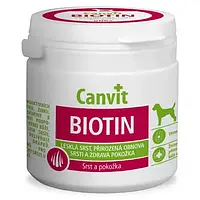 Витаминная добавка Canvit Biotin for Dogs для восстановление шерсти во время линьки у собак, 230 г