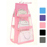 Органайзер для сумок подвесной Hanging Purse Organizer 35 х 90 см (04 BH) M_9326 Розовый