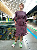 Літнє плаття з поясом