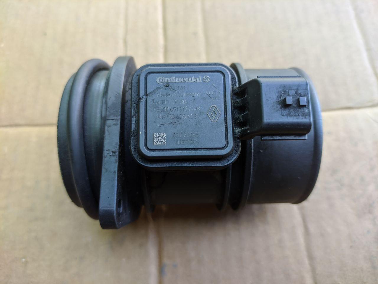 Росходомір повітря Renault Kangoo 2, 2008-, 8200651315 (Б/У), фото 1