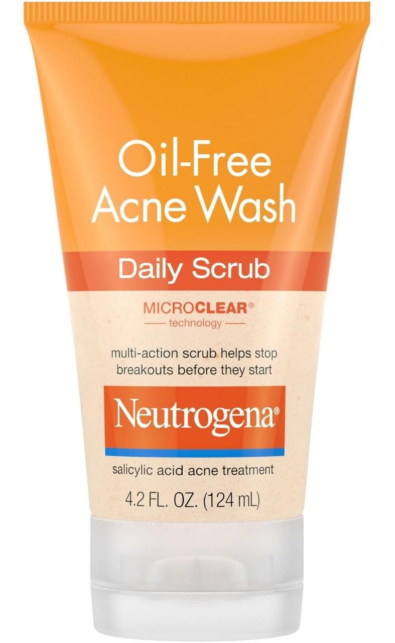 Щоденний колір для проблемної шкіри Neutrogena Oil-Free Acne Wash Daily Scrub 124 мл