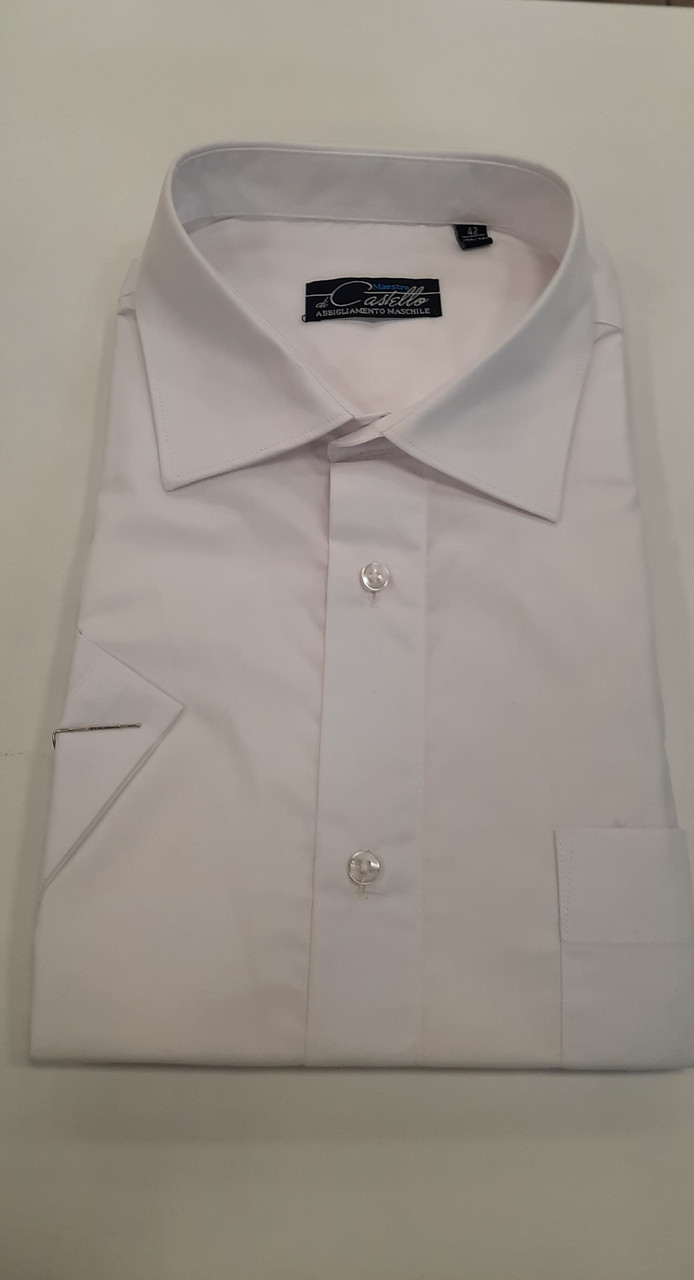 Рубашка мужская Castello короткий рукав 2000-K белая