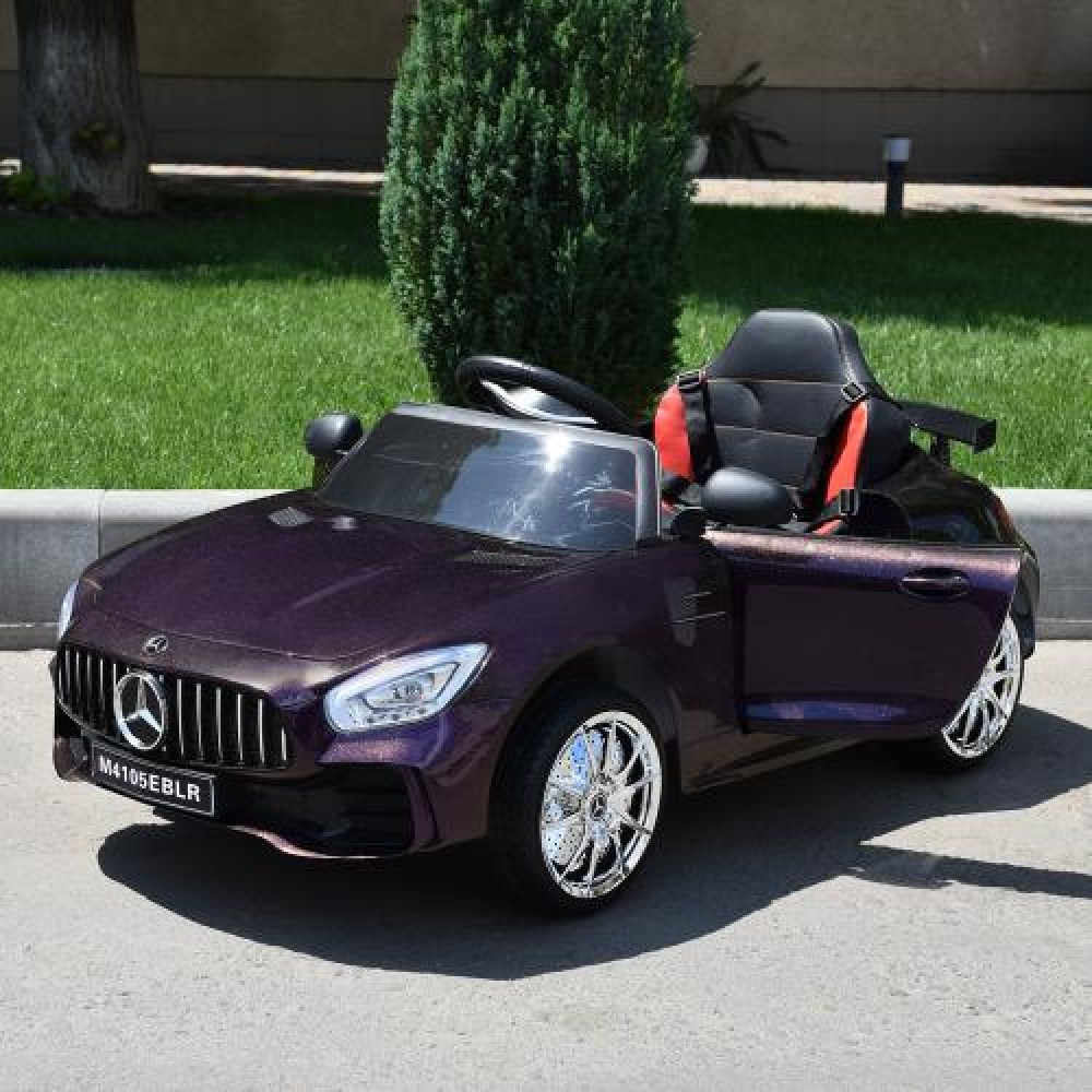 Дитячий електромобіль Mercedes AMG фиолетовий лак