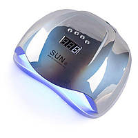 Профессиональная UV/LED лампа SUN X Chrom для сушки гель-лака, 54 Вт. Серебро / Silver
