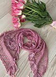 Легкий шарф з рюшами і метеликом, фото 4