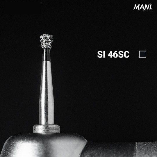 Алмазний бор SI-46SC. Зворотний конус (ISO 010/015), чорний., фото 1