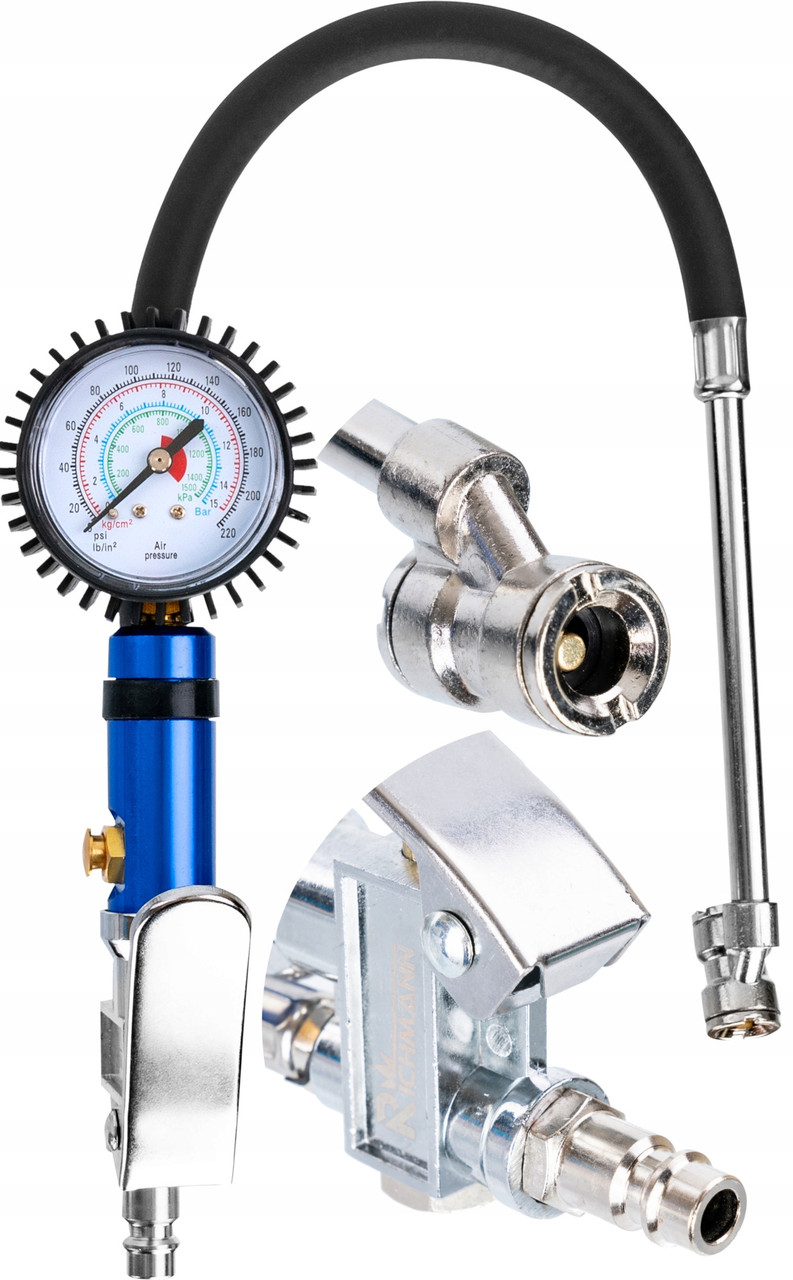 Пістолет для накачування коліс з манометром, 15 бар (220 PSI) (C0874)