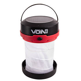 Ліхтар для кемпінгу VOIN VL-53, 3W XPE/Power Bank1200mAh/сон. панель/складний