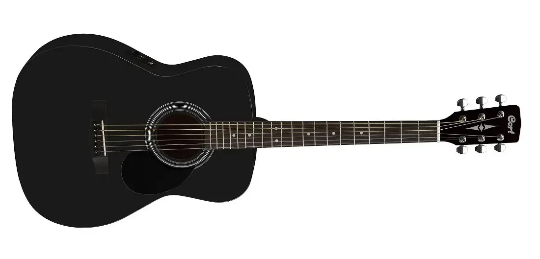 Акустическая гитара с датчиком Cort AF510E BlackSatin - фото 1 - id-p494068665