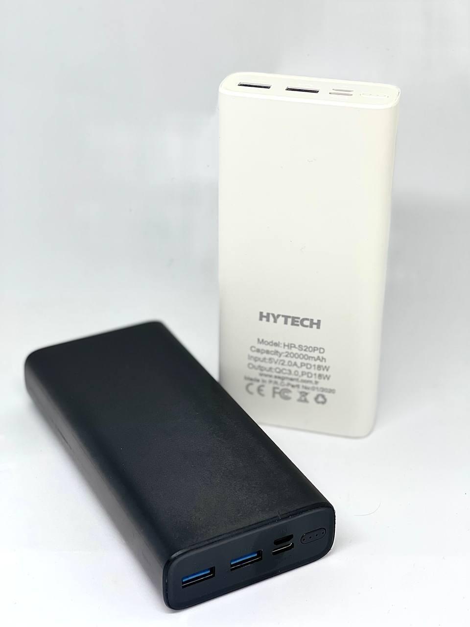 Зовнішній акумулятор Power Bank HYTECH 20000 mAh 18 PD HP-S20PD