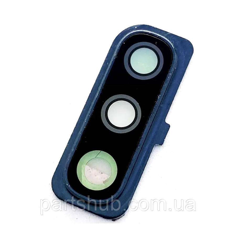 Скло камери Samsung Galaxy A50 A505F, A70 A705F (чорне в синій рамці для A50), фото 1