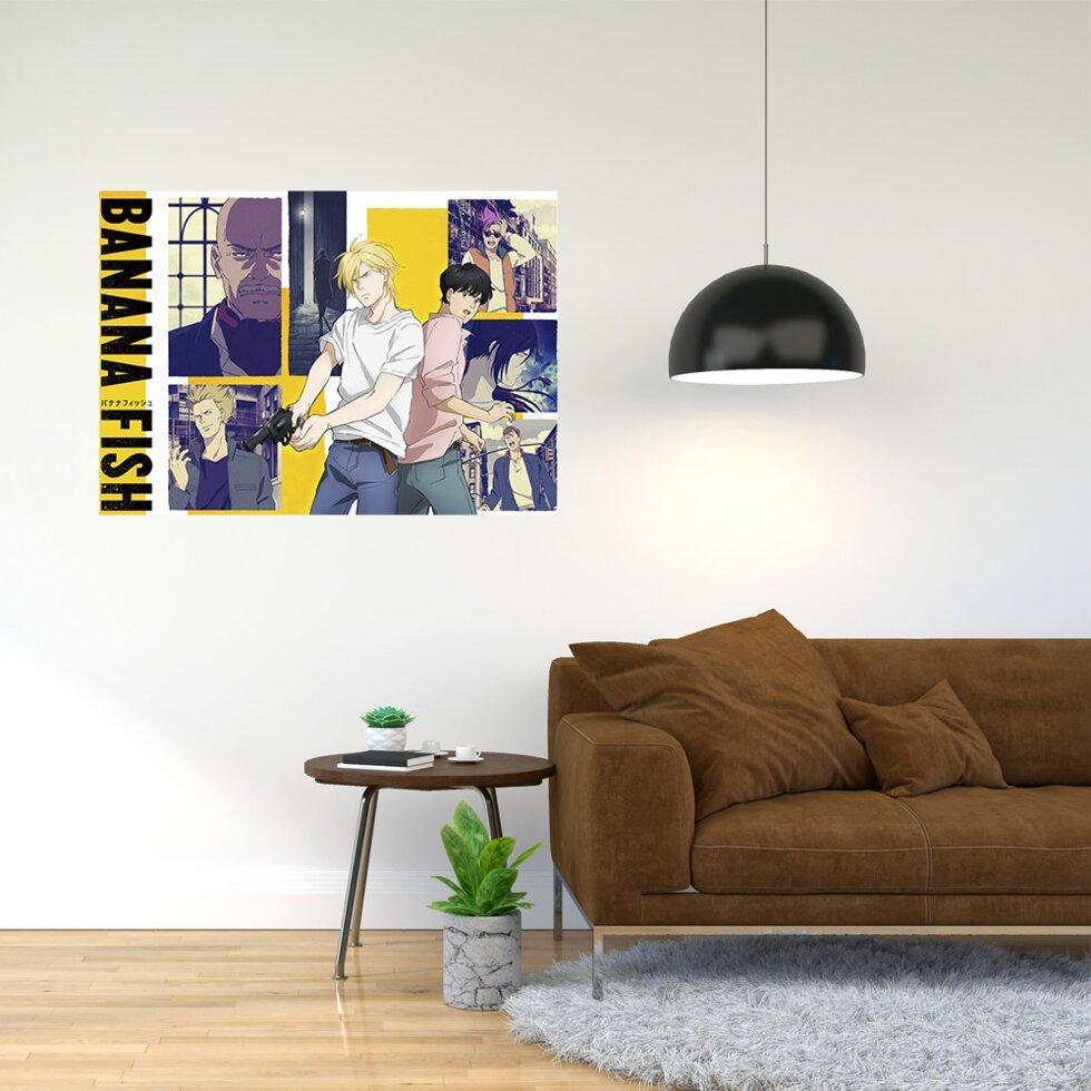 Плакат-постер з принтом "Banana Fish - Бананова риба (аніме серіал) 2" А2