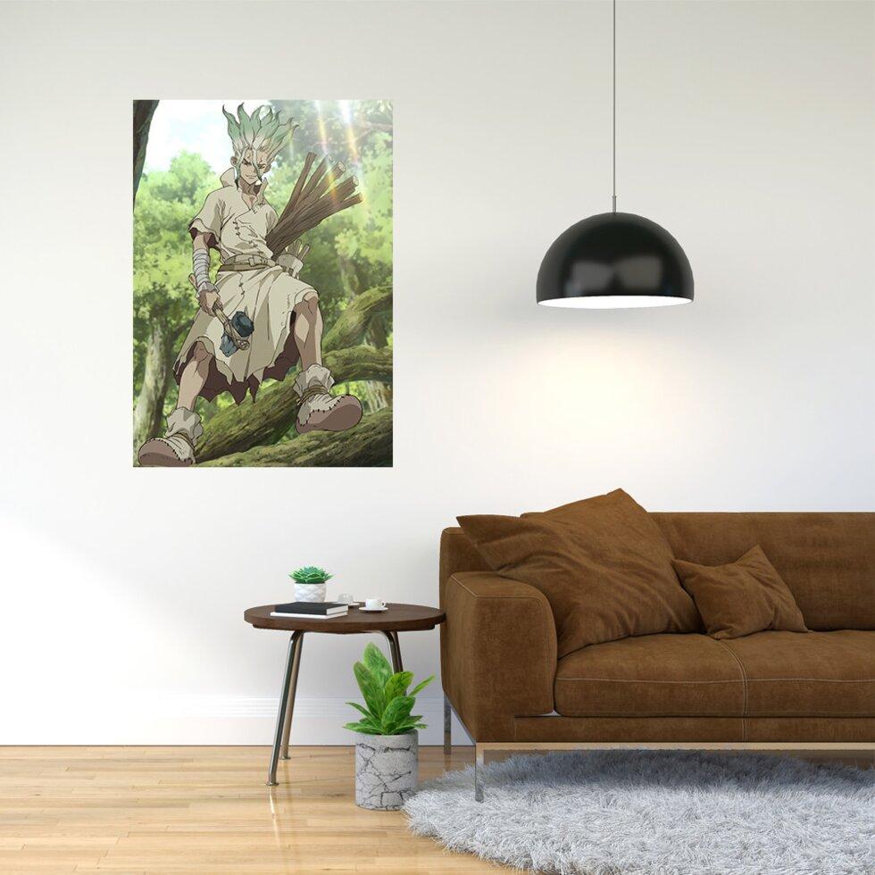 Плакат-постер з принтом "Доктор Стоун - Dr. Stone (манга, аніме серіал)" А2