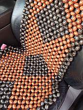 Дерев'яні автомасажери на сидіння в авто НД 093 I Накидка в авто дерев'яних кульок I Накидки на крісла, фото 3