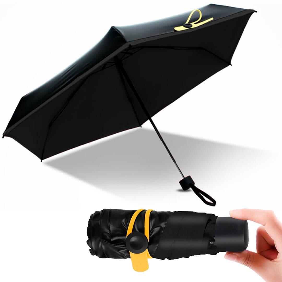 Карманный зонт Pocket Umbrella Черный, маленький зонтик зонтик от дождя | парасолька від дощу (TO) - фото 4 - id-p1616668082