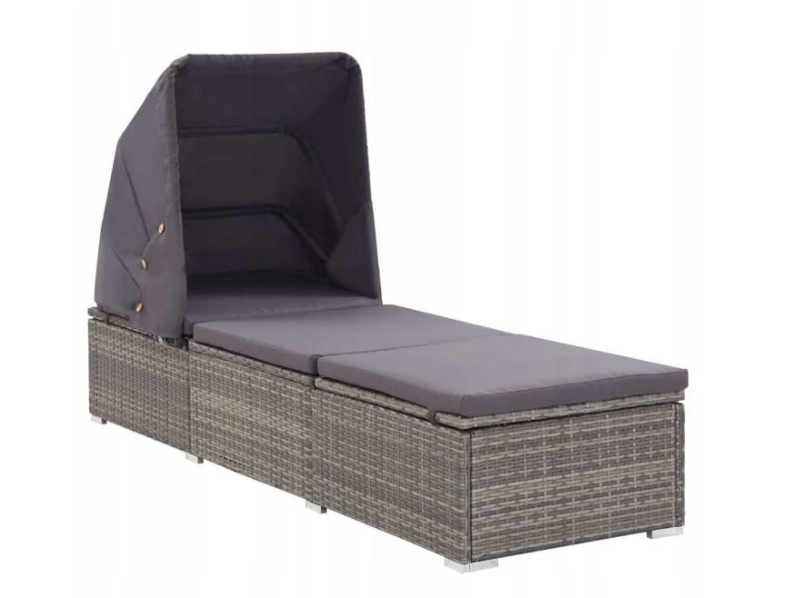 Два шезлонга з ротанга Arebos Ibiza чорний, фото 1