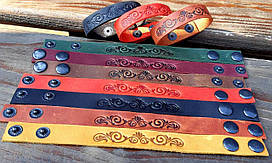 Браслети на руку з натуральної шкіри