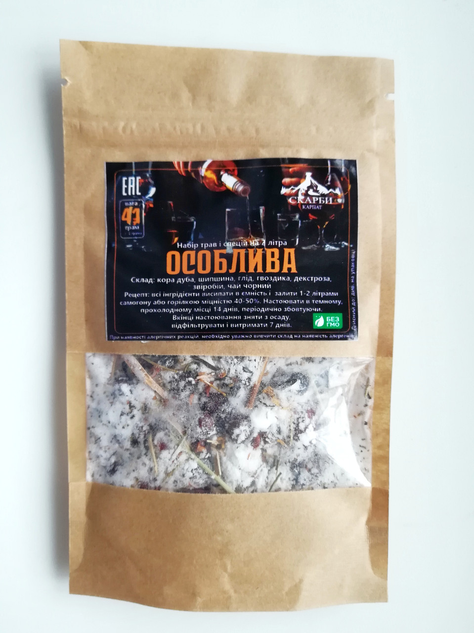 Набір спецій для настоянки настоювання "Особлива" на корі дуба (2 л)