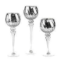 Набір з 3 свічників "Серпанок" Elisey