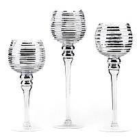 Набір з 3 свічників "Сяйво" Elisey