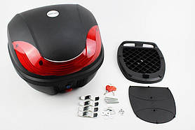 Кофр для мотоцикла чорний матовий HF-816 30 л.