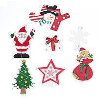 Комплект прищіпок "Новорічна компанія", 7 шт Elisey