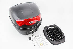 Кофр для мотоцикла чорний матовий HF-808 29 л