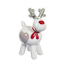 Фігурка "Олень Санти" - білого кольору Elisey