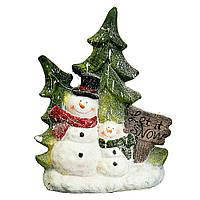 Статуэтка "Снеговик с елкой" (большой размер), Elisey, Керамика