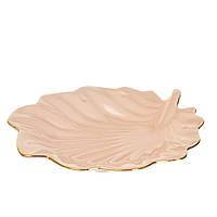 Блюдо "Рожевий лист" Elisey 4шт