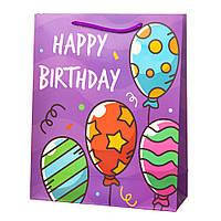 Подарунковий пакет "Birthday gifts" 26 * 10 * 32 Elisey 12шт