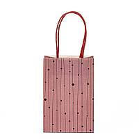 Крафтовий пакет «Конфетті» 23 * 18 * 10 см Elisey 12шт