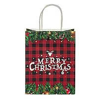 Пакет "Merry Christmas" 23*18*10 см Elisey 12шт