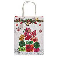 Пакет "Подарунки" 31*24.5*10.5 см Elisey 12шт