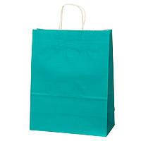 Крафтового пакет, блакитний 26 * 32 * 13 Elisey 12шт