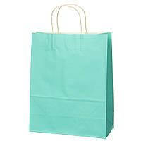 Крафтового пакет, бірюзовий 26 * 32 * 16 Elisey 12шт