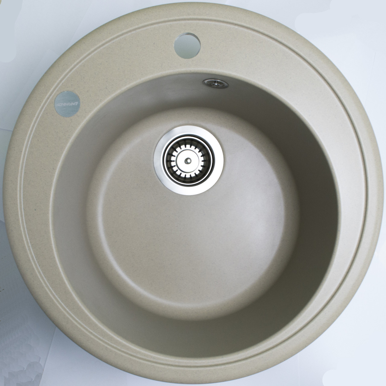 Гранітна мийка Adamant SUN 02 Sahara 510 бежева, фото 1