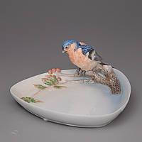 Блюдо "Пташка на гілці горобини" (15*6 см) Elisey