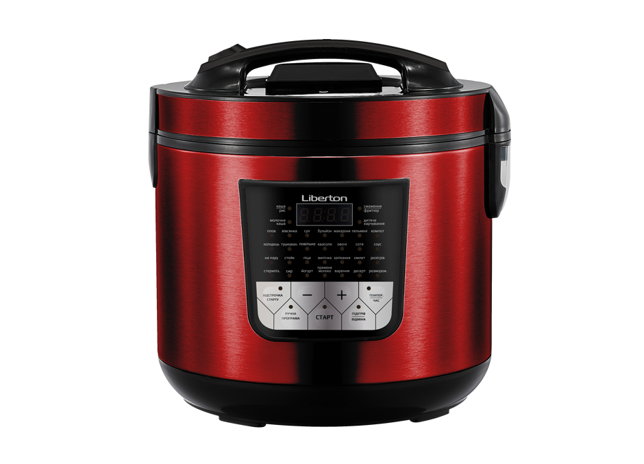 Мультиварка LIBERTON LMC-5933 RED (900 Вт, 5 л, 33 прог, Німеччина), фото 1