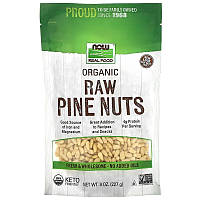 Органические сырые кедровые орехи NOW Foods, Real Food "Organic Pine Nuts" (227 г)