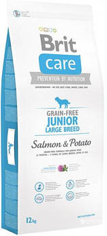 Сухий корм для цуценят гігантських порід Brit Care GF Junior Large Breed Salmon & Potato