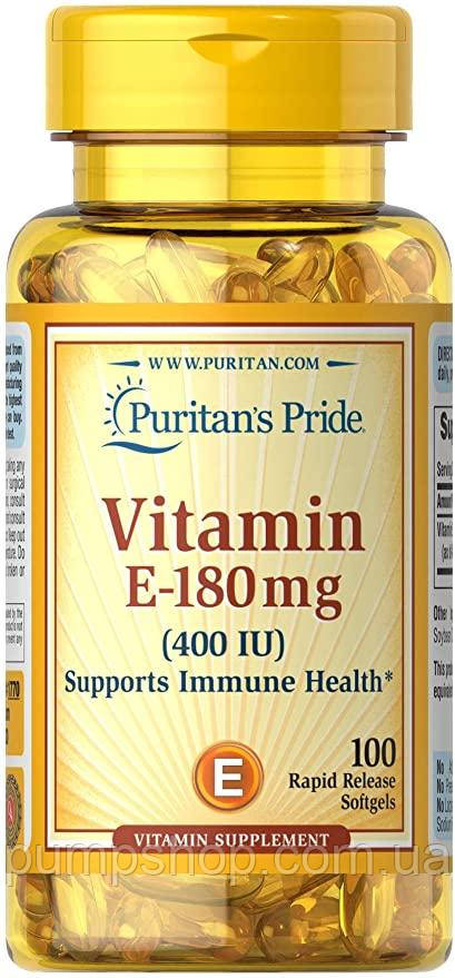 Витамин Е-400 Puritan's Pride Vitamin E-400 Support Immune System 100 капс.